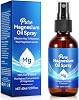 Magnesium Spray 60 ml, Magnesium Oil for Feet, Body, Skin, Sleep, Anxiety, Muscle Relaxation, 100% Pure & Natural Topical Magnesium Oil Spray Glass Bottle, Easy to Absorb and Use