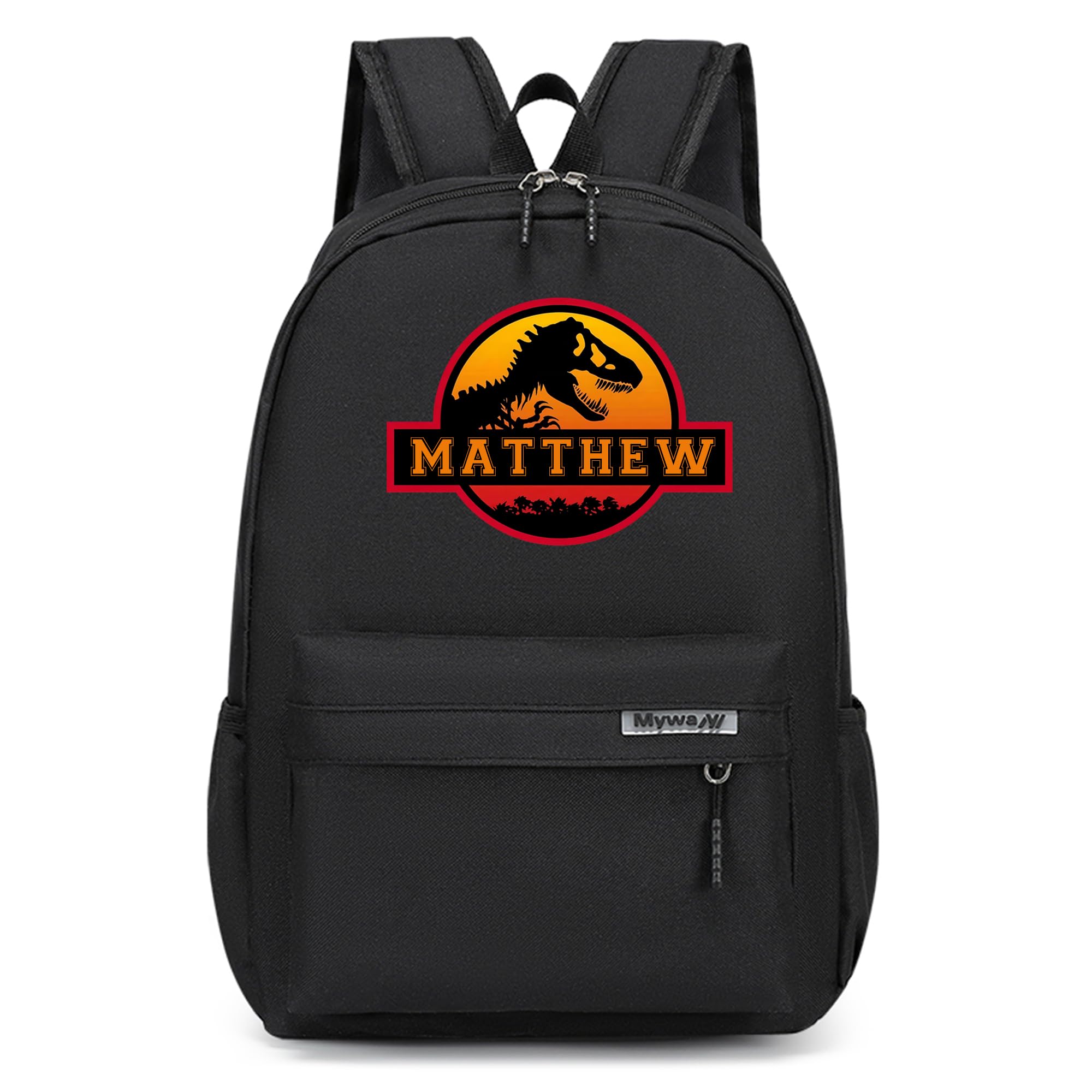 Idiyfun Custom Backpack for Girls Boys with Name Design, Personalized Dinosaurs Backpack Lightweight for Camping Travel, Back To School Shoulder