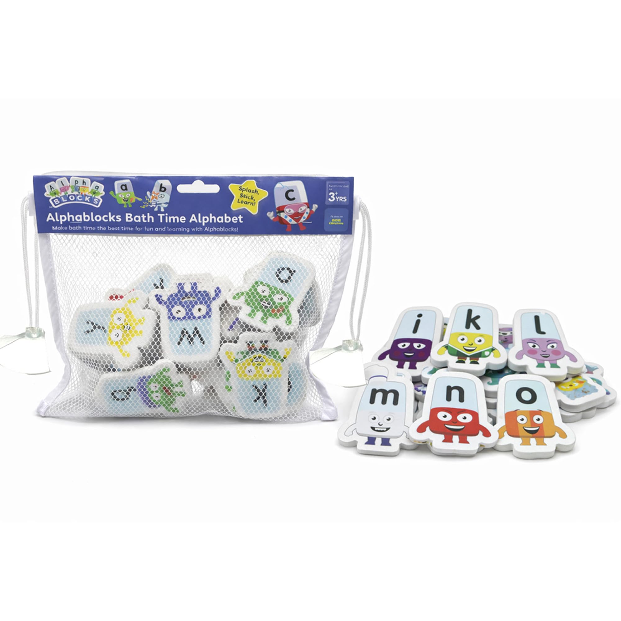 Alphablocks Bath Foam Letters - Kids Floating Phonics Alphabet Toys Set