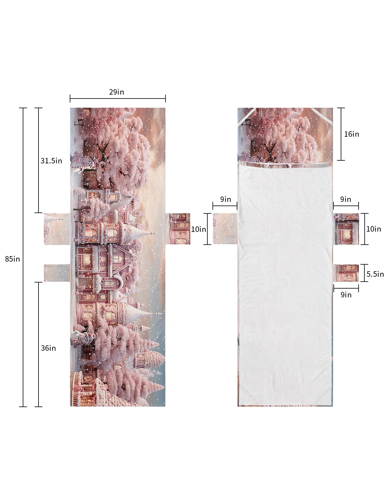 Pink Christmas Beach Lounge Chair Towel Cover, Soft Chaise Lounge Towel with Side Pockets Patio Pool Chairs Cover for Beach/Pool Sunbathing 29x85 Xmas House Pink Winter Snowflake