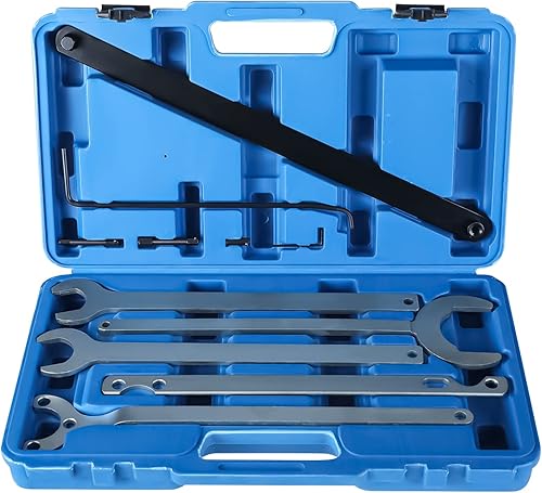 BTSHUB Kit de herramientas de soporte de embrague de ventilador de bomba de agua, juego de llaves de embrague de ventilador viscoso para Mercedes