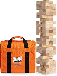 Jenga Giant – Empilha até mais de 1,2 m – Oficialmente licenciado – JS6