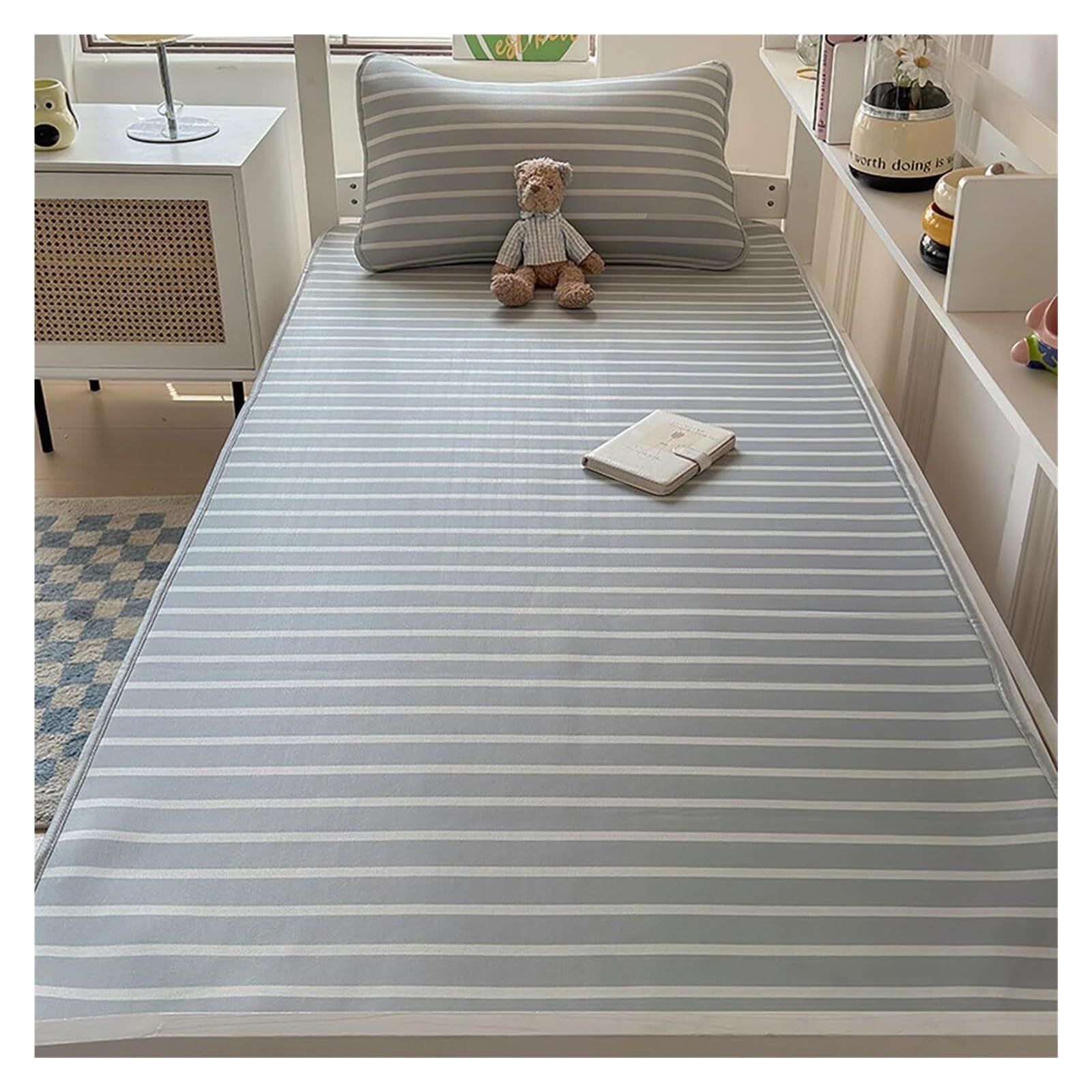 Kühlende Matratzen, Sommer-Isomatte, faltbar, doppelseitig, für Bett, kühlende Matratzenauflage, atmungsaktiv, glatt zu tragen, Einzelbett/Twin/Full/Queen/King Size faltbare Isomatte