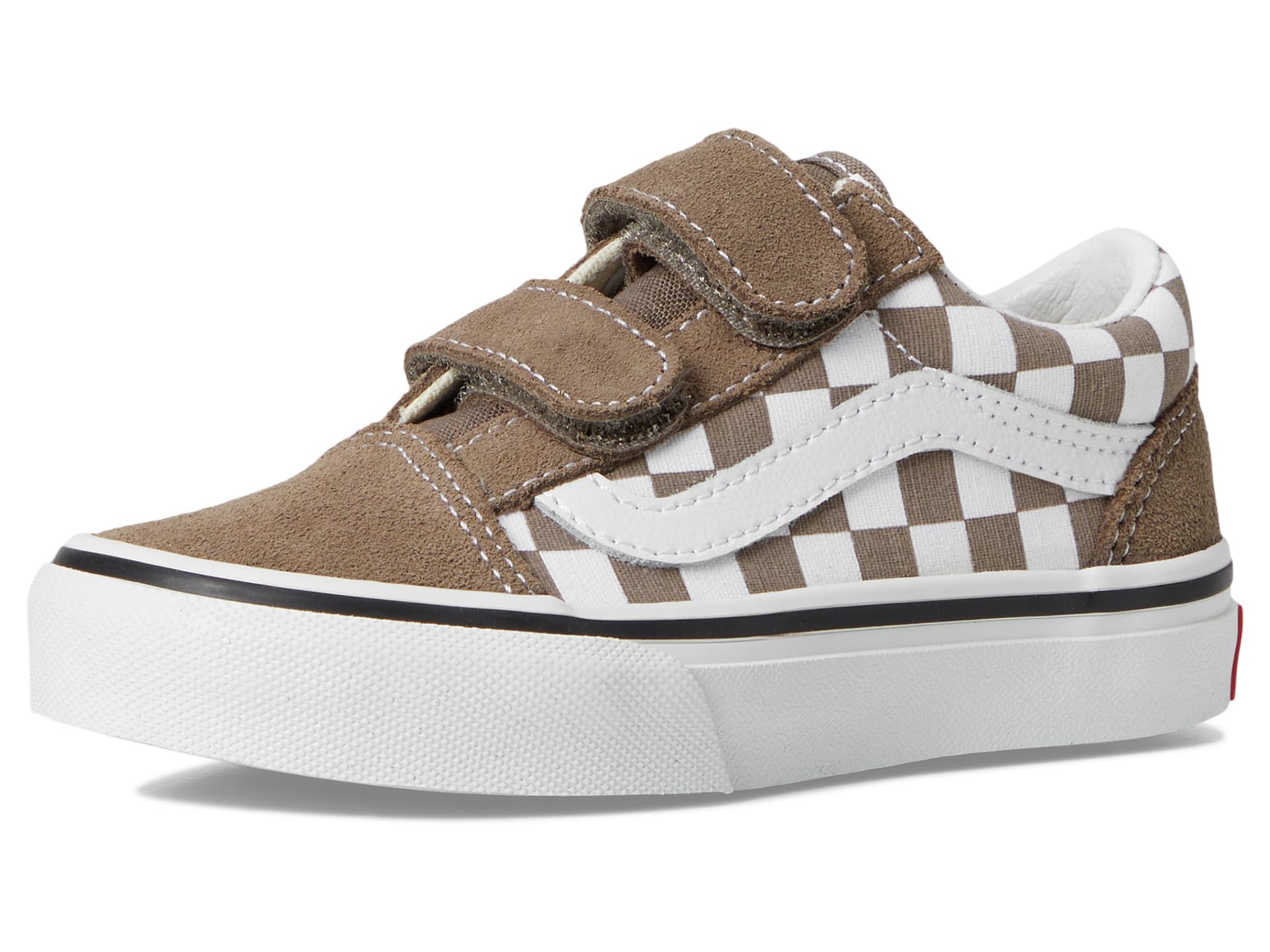 Vans Old Skool V Bambino – Sneakers Basse Marrone con Strappo