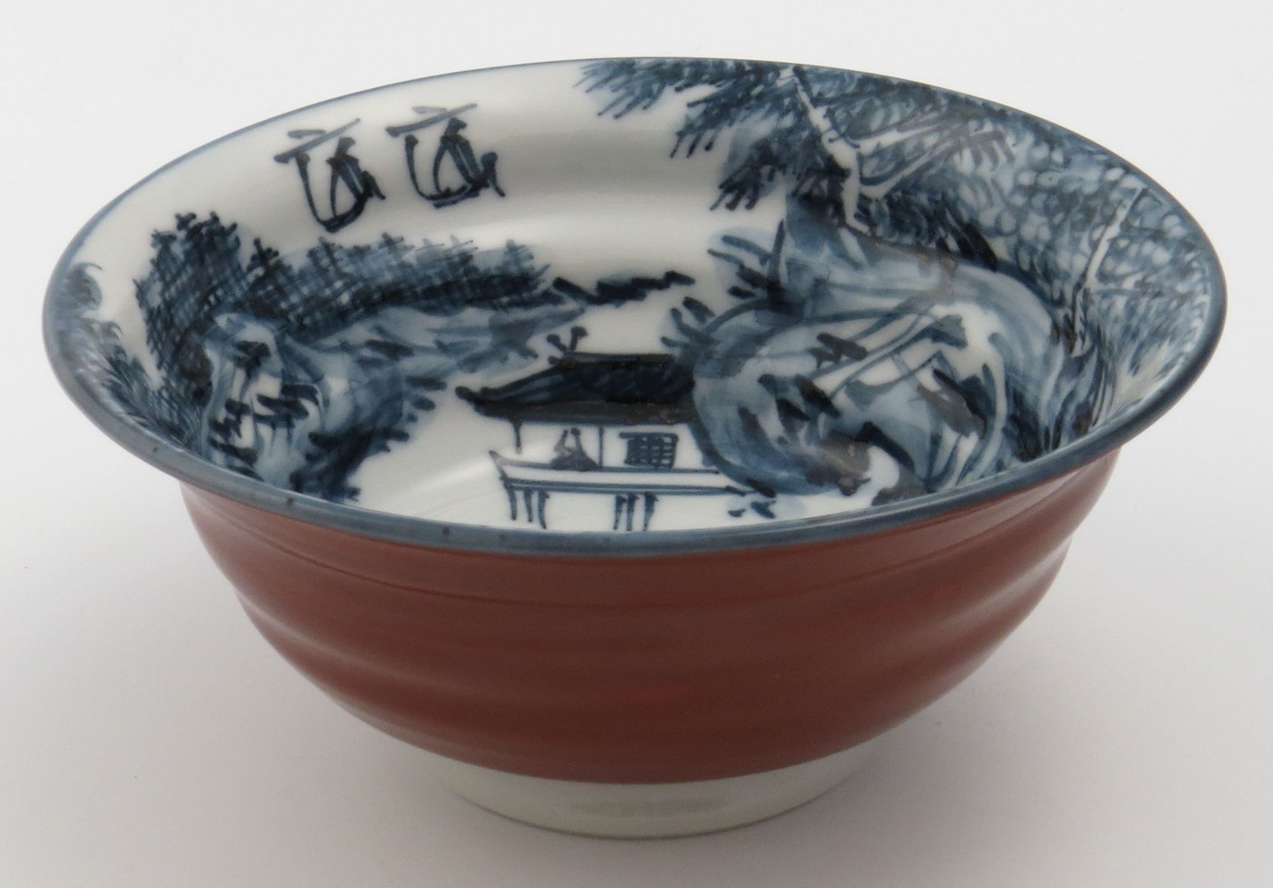 Amazon｜京焼 清水焼 村田幸之介 組飯碗 赤塗山水 MK-001｜飯碗