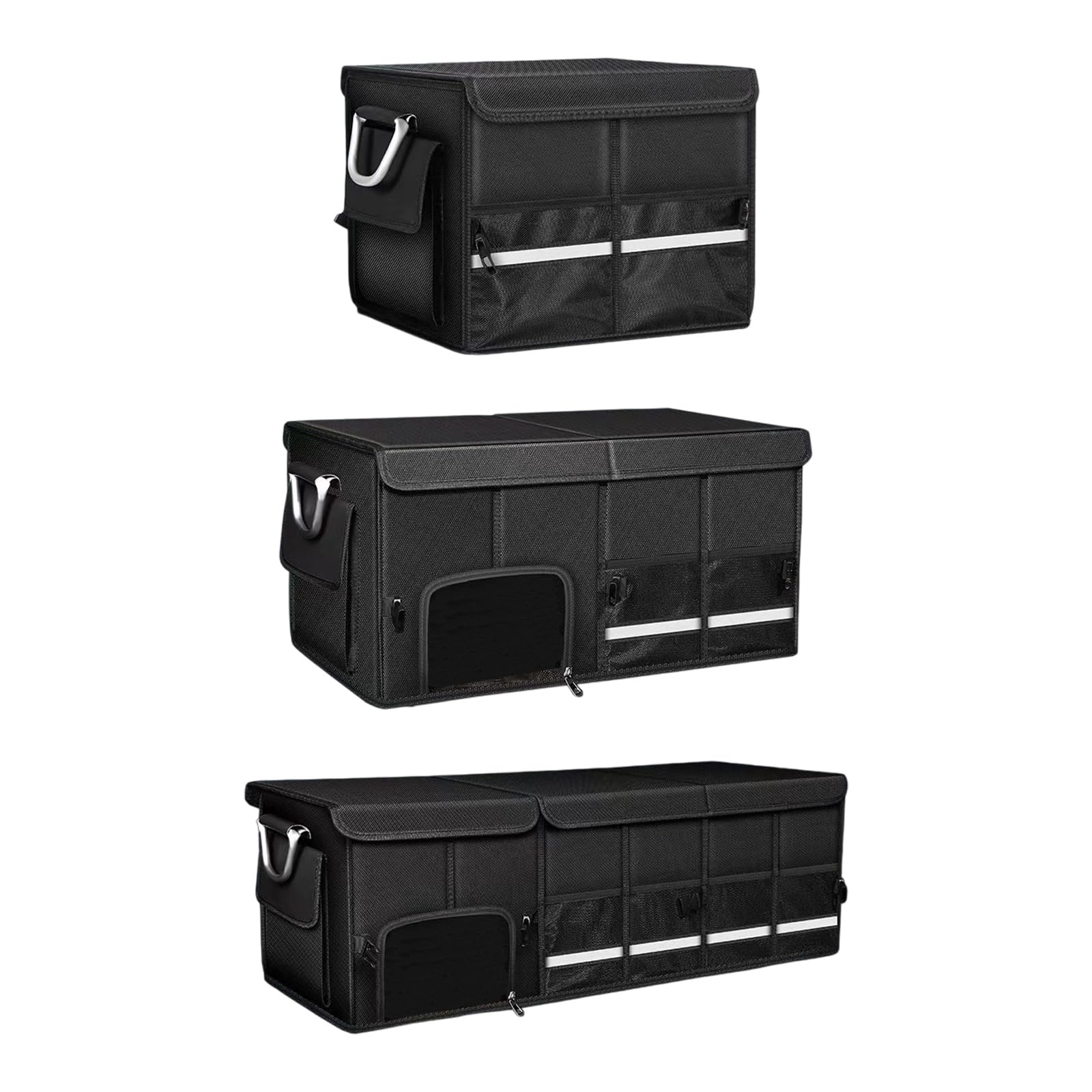 Organizadores plegables para maletero de coche, caja de almacenamiento de tela Oxford, contenedor de almacenamiento grande para acampar/pesca, organizadores aislados para maletero de coche