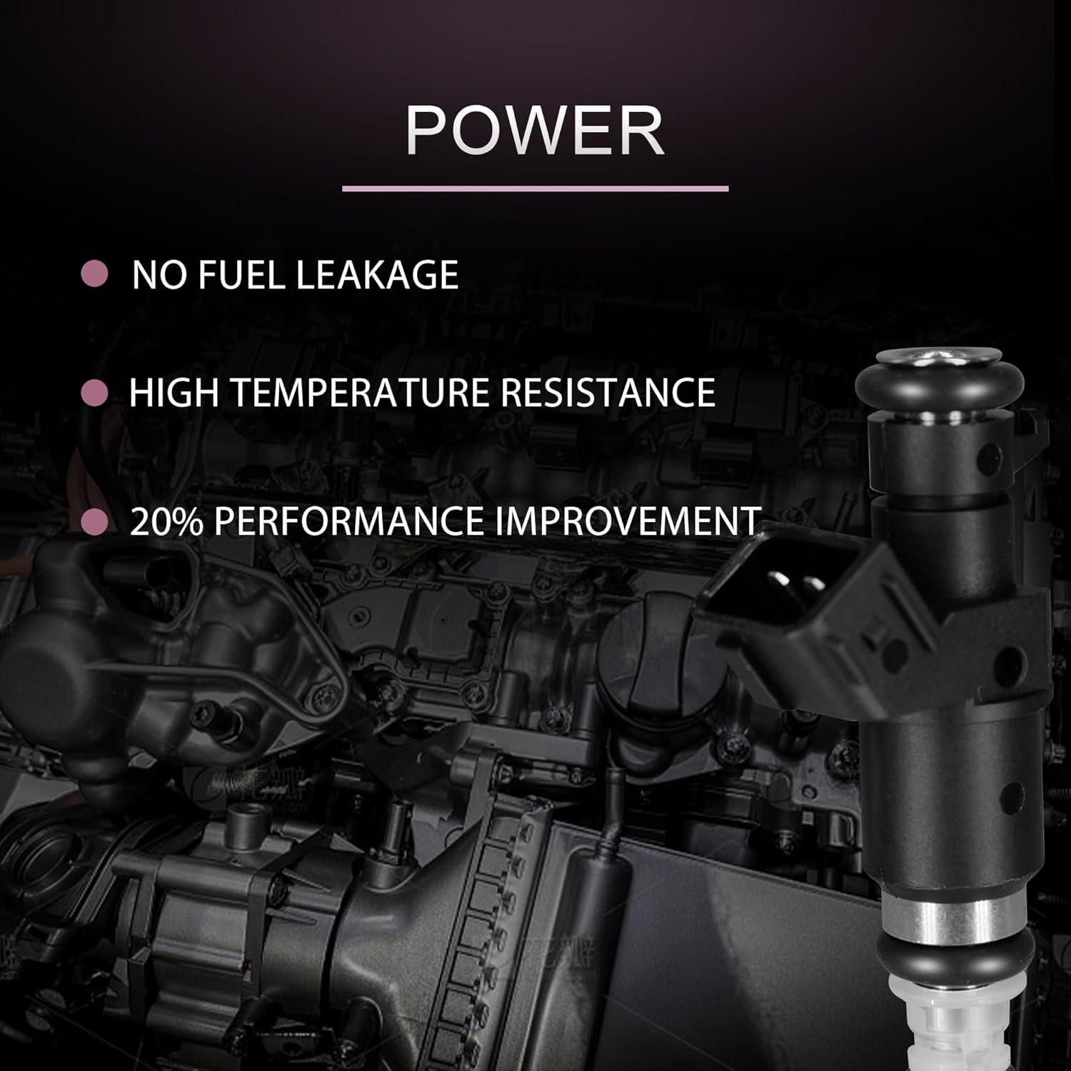 Fuel Injectors FJ484 fit for Honda 2003-2007 Accord 2005-2009 CR-V 2003-2011 Element 2.4L L4, fit for Acura 2005-2006 RSX 2.0L L4, 842-12290, 16450RAAA01, 16450RADL61 (4)