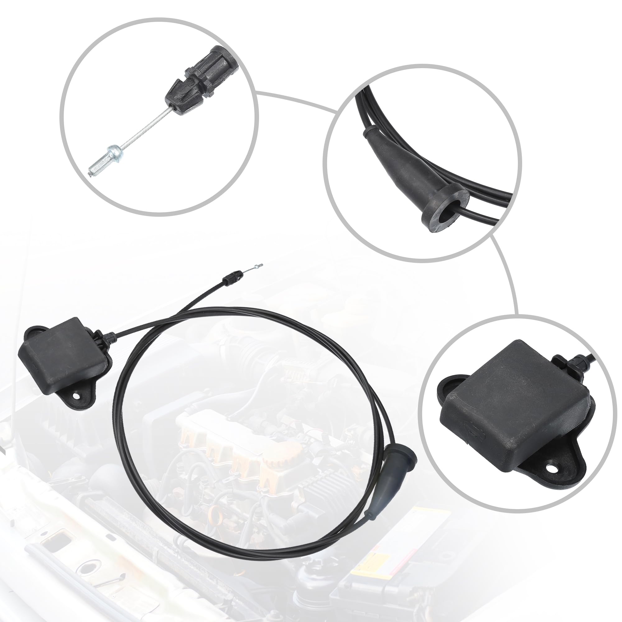QUARKZMAN Front Motorhaubenentriegelungskabel für Chrysler 300 Nr. 5065522AE - 1 Stück