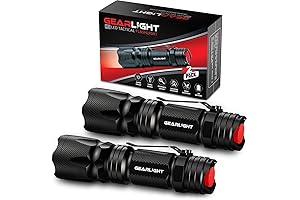 GearLight M3 Mini LED Flashlight - 2 Bright, Small Tactical Flashlights Suit...