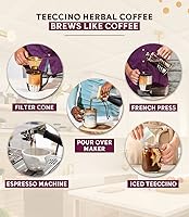 Vista 3 de Café herbal de almendra Amaretto de Teeccino, 11 onzas en polvo