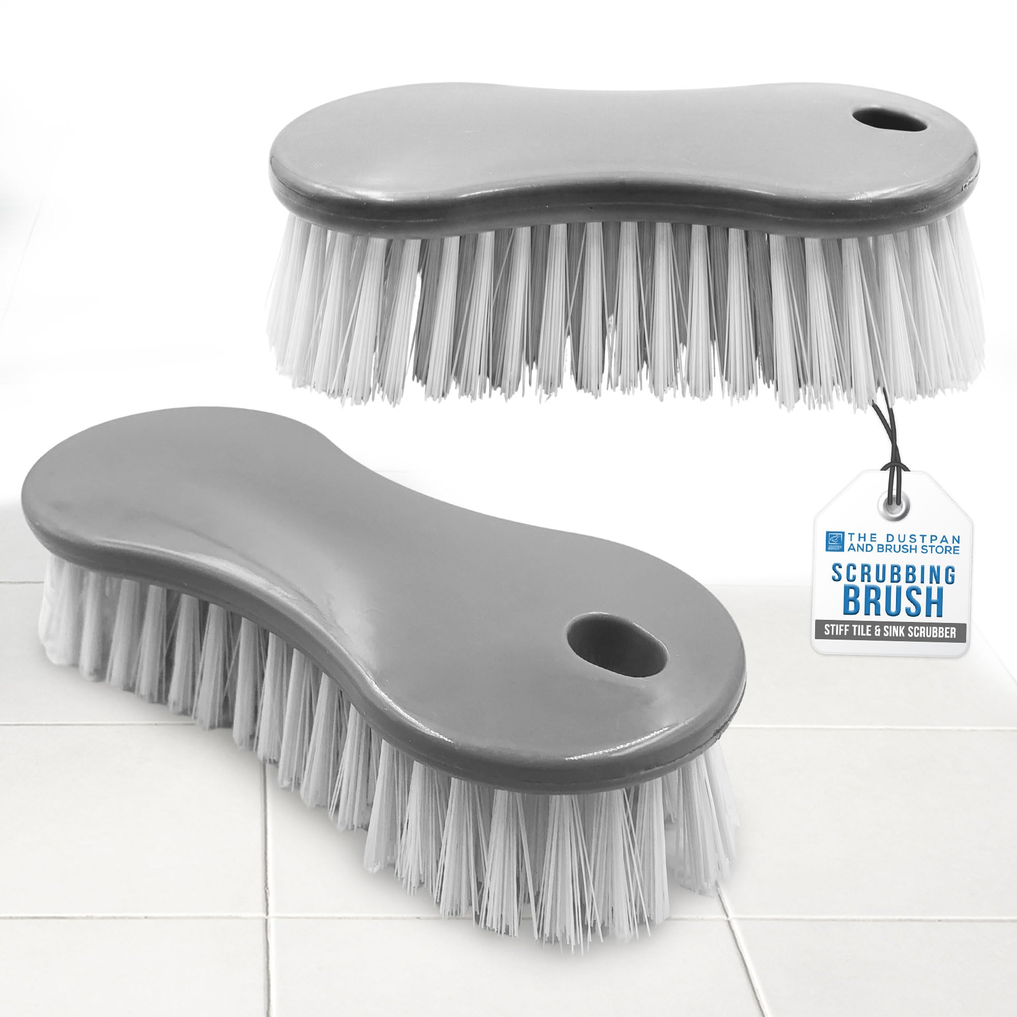 Multi Purpose Plastic Scrubbing Brush - Great for Floors and Carpet Cleaning