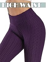 Vista 137 de SEASUM - Pantalones de yoga de cintura alta para mujer, con control de abdomen y realce de glúteos, leggings favorecedores para entrenar y correr