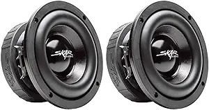 (2) Skar Audio EVL-65 D4 6.5" 400 Watt Max Power Dual 4 Ohm Car Subwoofers, Pair of 2, BNDLE-EVL-65D4x2