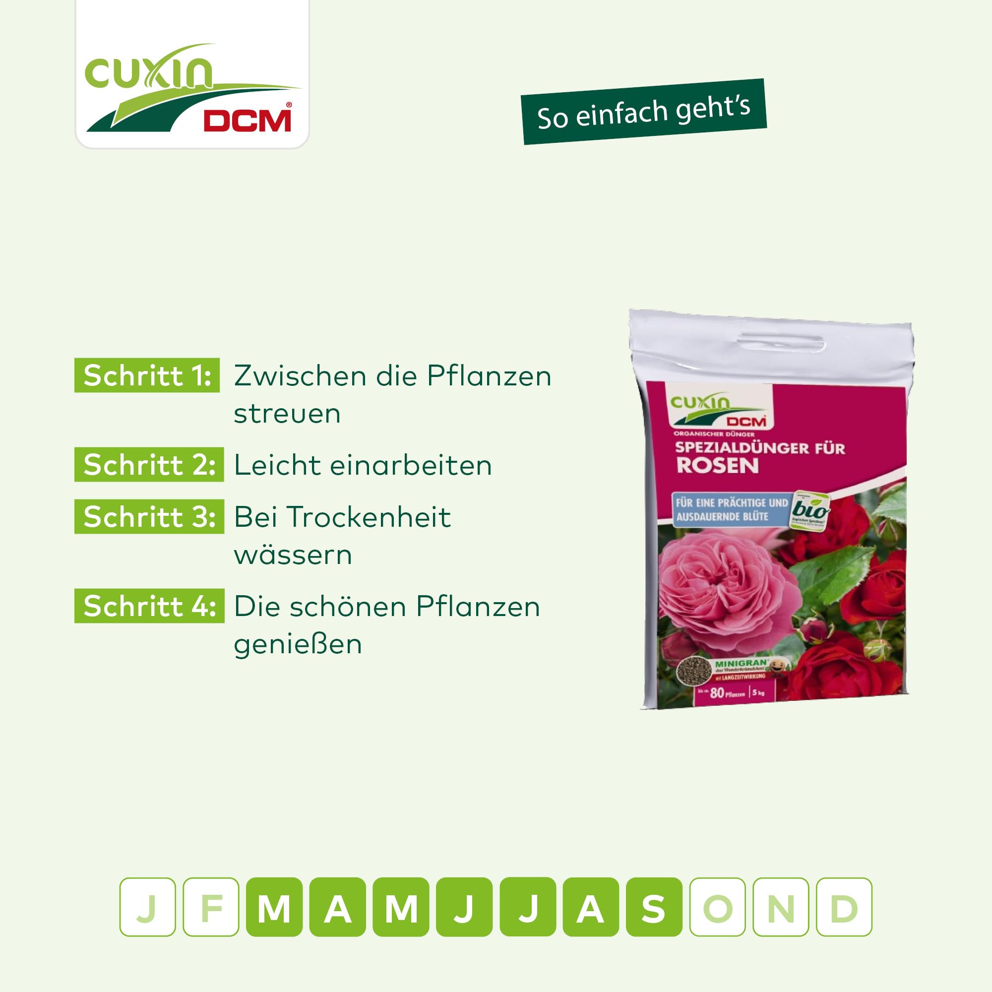 CUXIN DCM Engrais spécial pour roses et fleurs – Engrais spécial – Avec technologie MINIGRAN® – Engrais organique – 5 kg