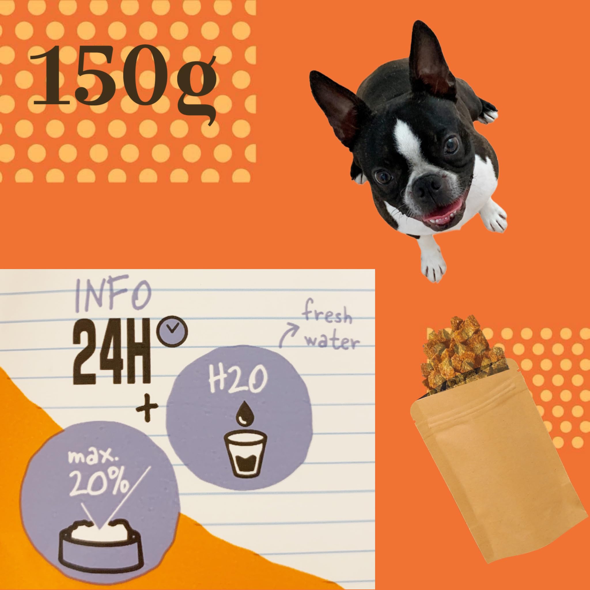 150g Premios Naturales de Caballo con Hinojo para Perros, Golosinas Blandas, Snacks para el Juego y el Entrenamiento. Hecho en Europa.