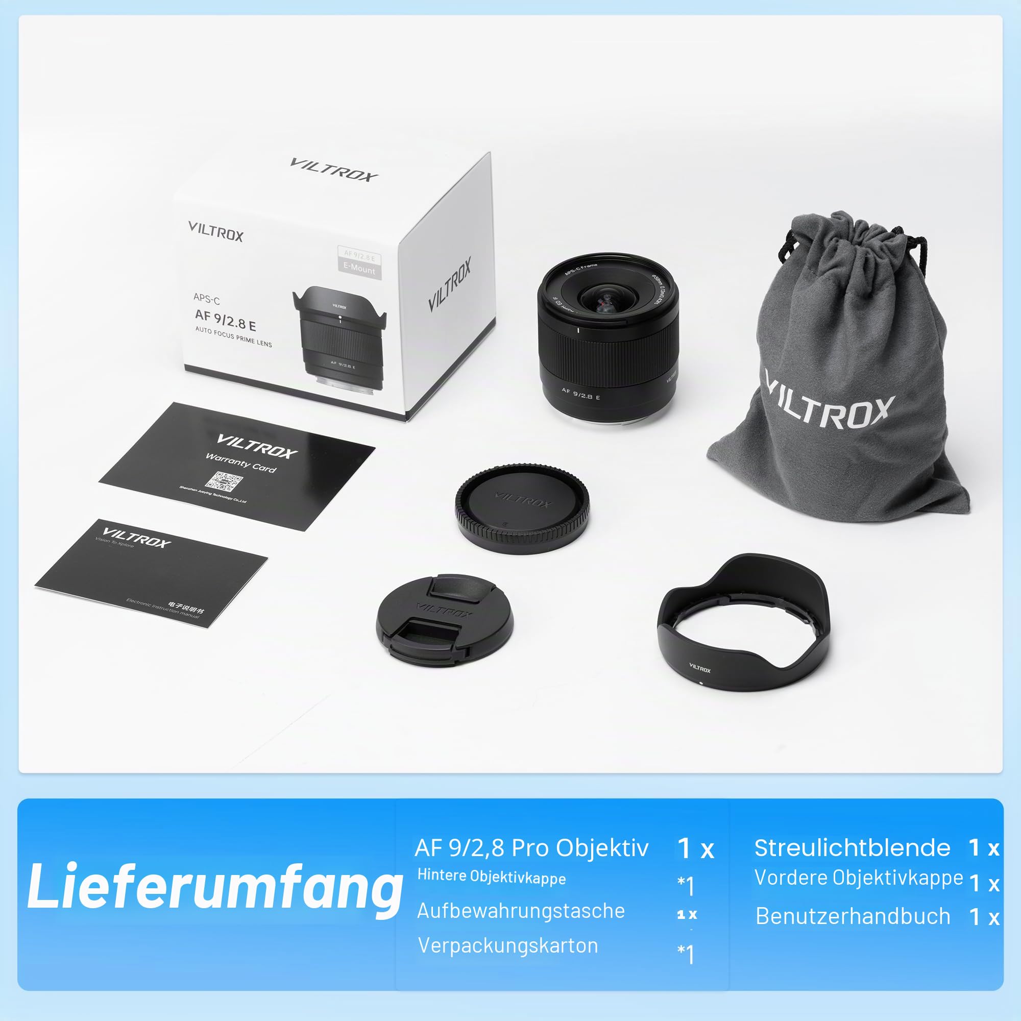 VILTROX AF 9 mm F2.8 Kameraobjektiv APS-C Autofokus Ultra-Weitwinkel-Prime-Objektiv (für Fuji XF)