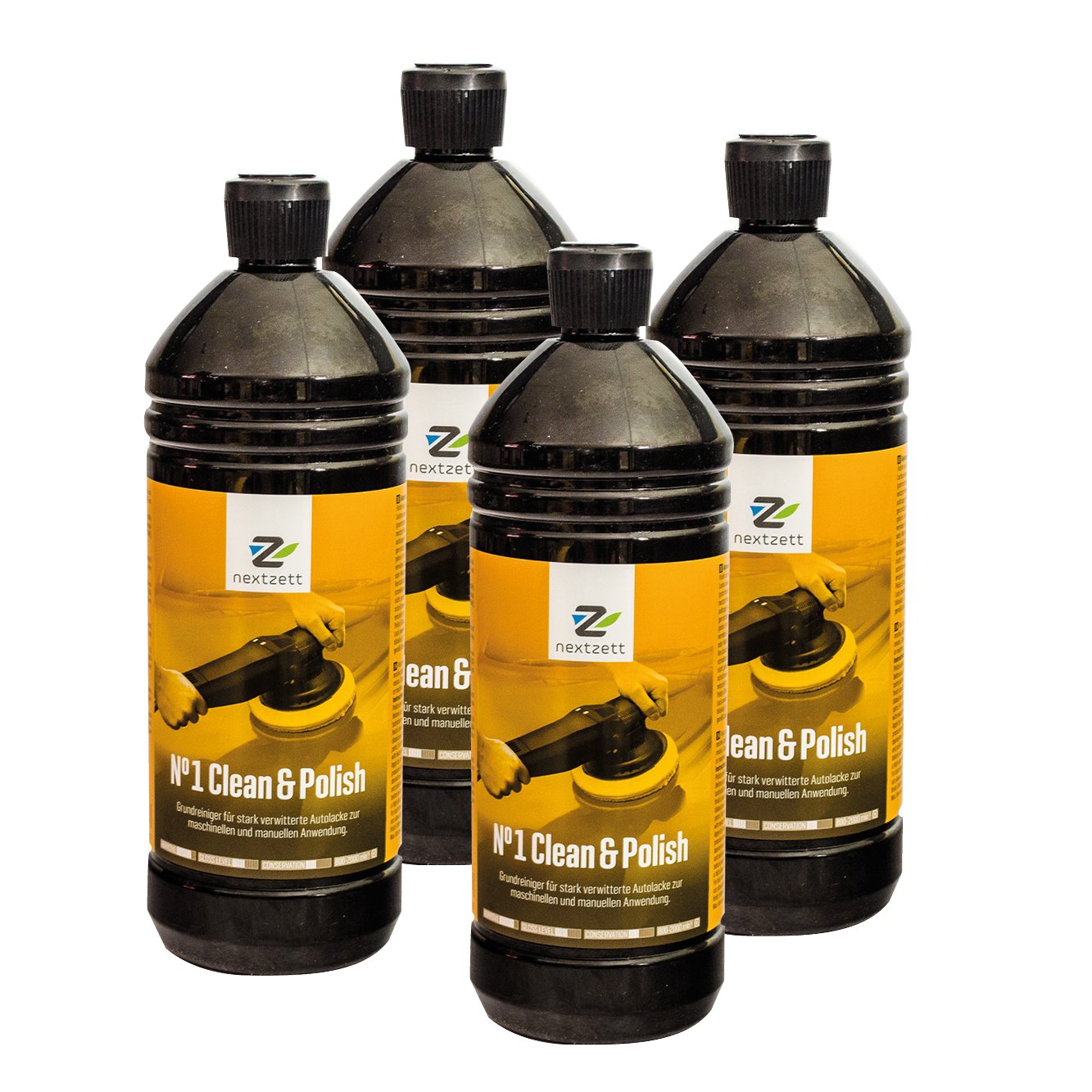 4x Nextzett (ehem. Einszett) No1 Clean & Polish/Extra Lackreiniger 1000ml