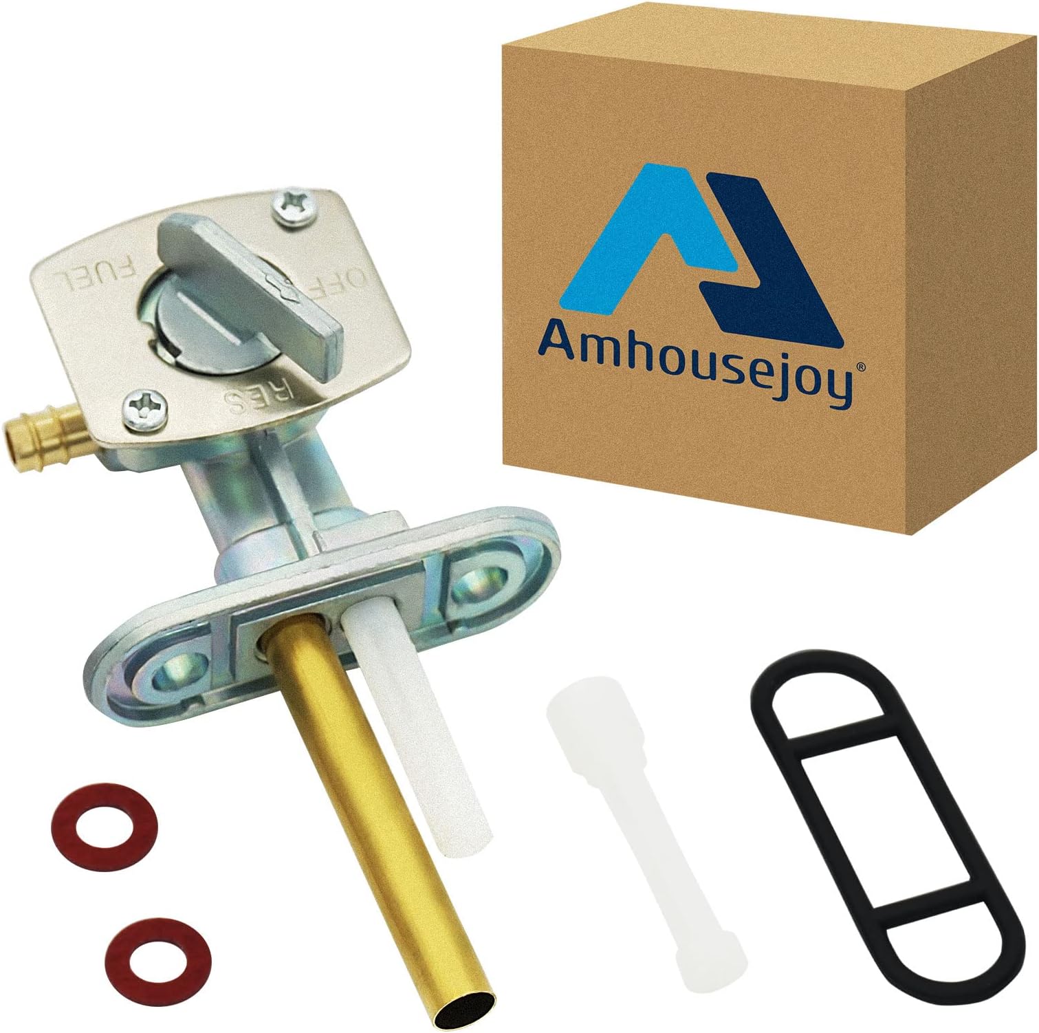 Amhousejoy Fuel Gas Petcock Valve Switch Pump Fit for Yamaha kodiak 400 YFS200 YFM250 YFM350 YFM400 YFM600 YFM660 YFZ350 YFZ450 for Suzuki DRZ400 FZR600 LT80 LTZ250 LTZ400