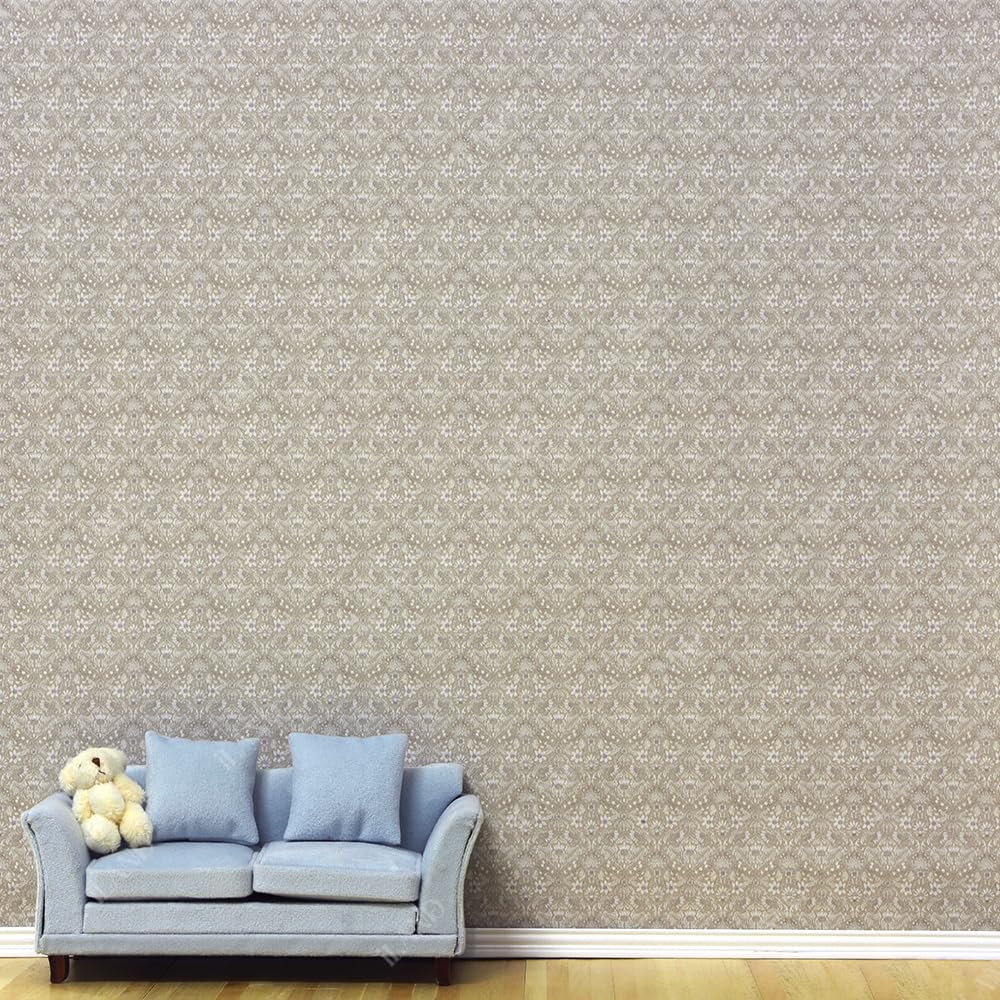 iLAND Originality Dollhouse Wallpaper 39 * 15.7 inch, Dollhouse Accessories on 1:12 Scale or 1:6 Scale (Poetic Elegance)