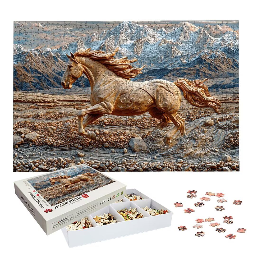 Puzzle 1500 Teile, Pferd Puzzle 1500 Teile Erwachsene für Geschenke -2950