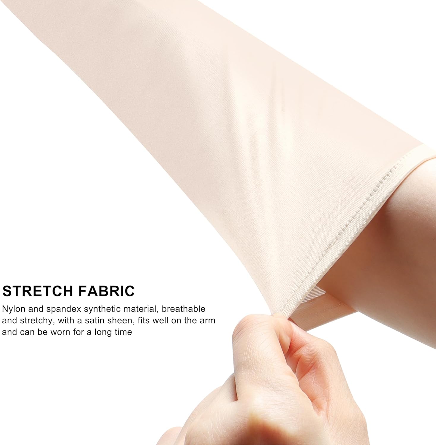 JUNART Long Satin Gloves,Elegant Elbow Length Gloves for Opera Party, Wedding, Evening Dresses,Carnival Costume, Dance - Image 3