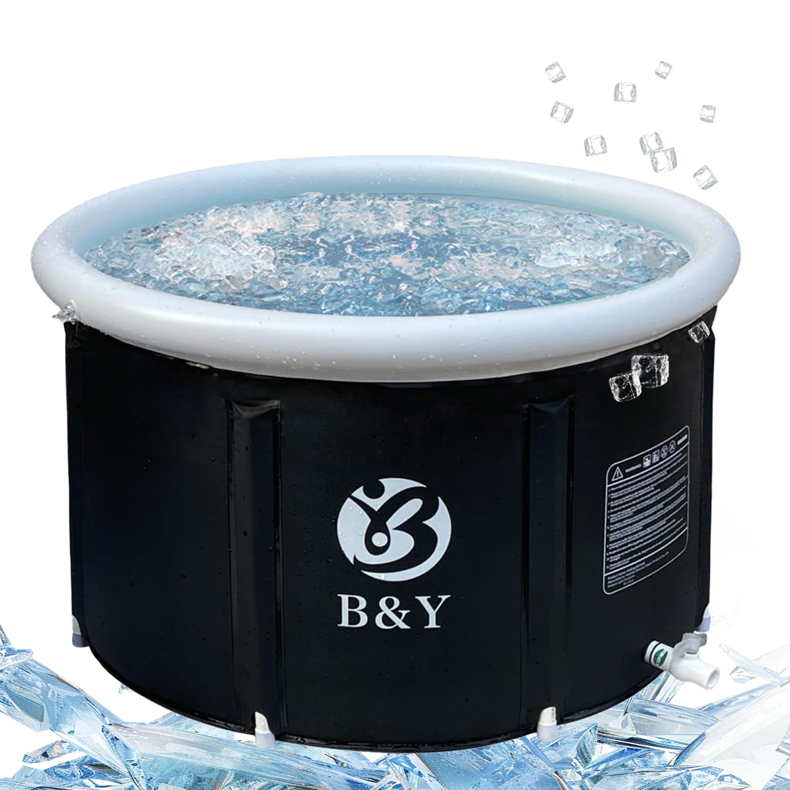Vasca da bagno gonfiabile pieghevole ICE 89x55cm Vasca da bagno fredda all'aperto - Vasca Spa indipendente per adulti