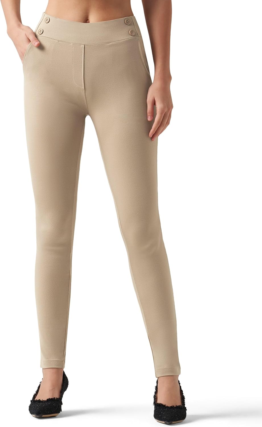 Willit Women's Yoga Dress Pants Skinny Work Slacks Leggings High Waisted Stretch Office Business Casual Pants 27"/28"