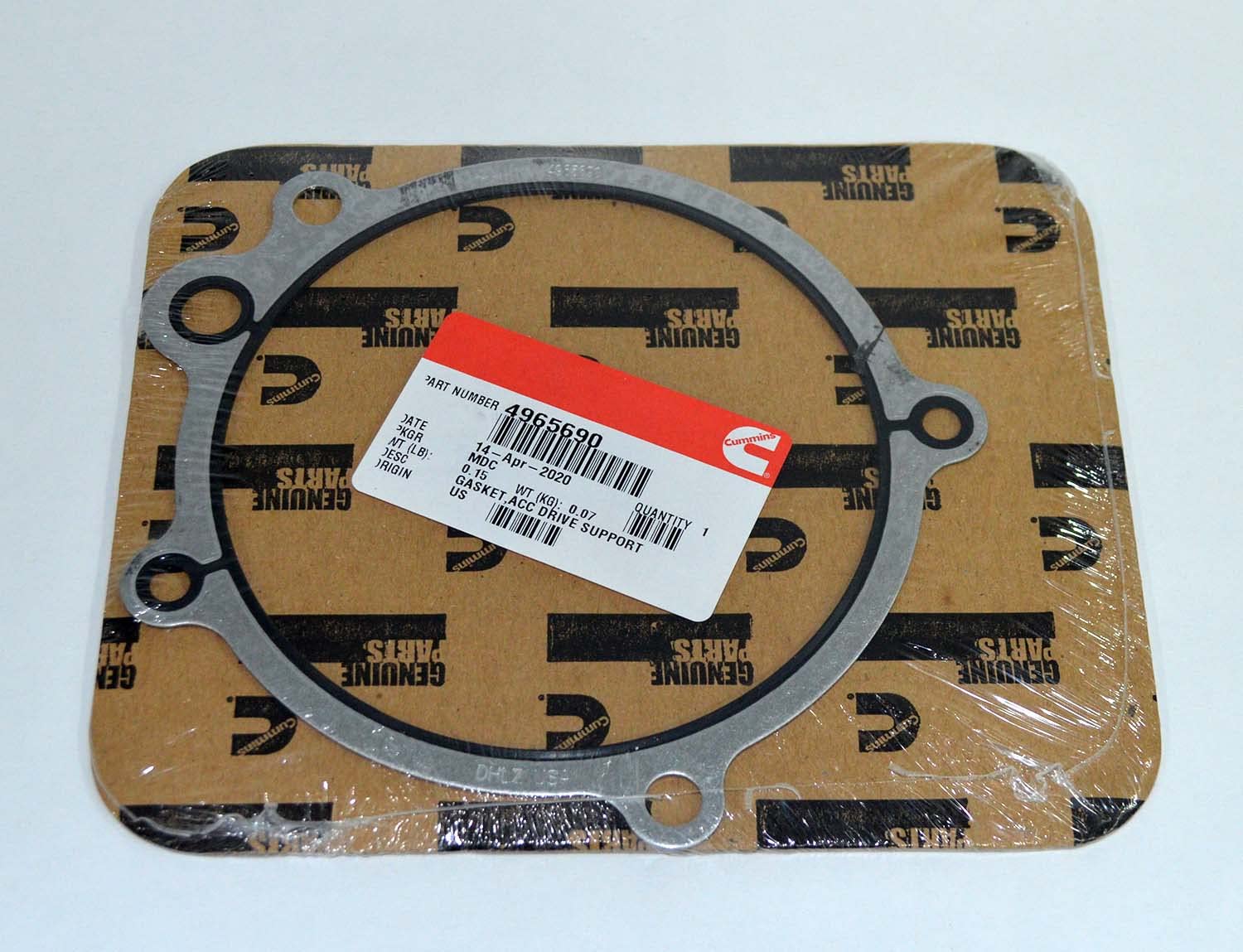 Amazon.com: Cummins Engine Acc Drive Support Gasket 4965690  