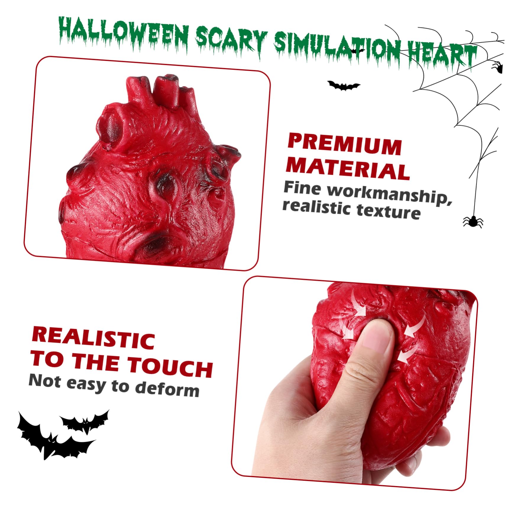 Cuore Sanguinante Halloween - Prop Realistico In Lattice - Decorazione Horror - Foto 2