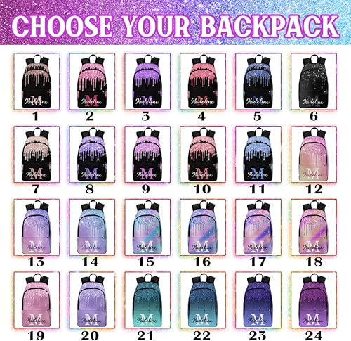 Miniatura 2 de MyPupSocks Bolsa de viaje personalizada para laptop de negocios, mochila con nombre, mochila impermeable para mujer, a09, Personalizado