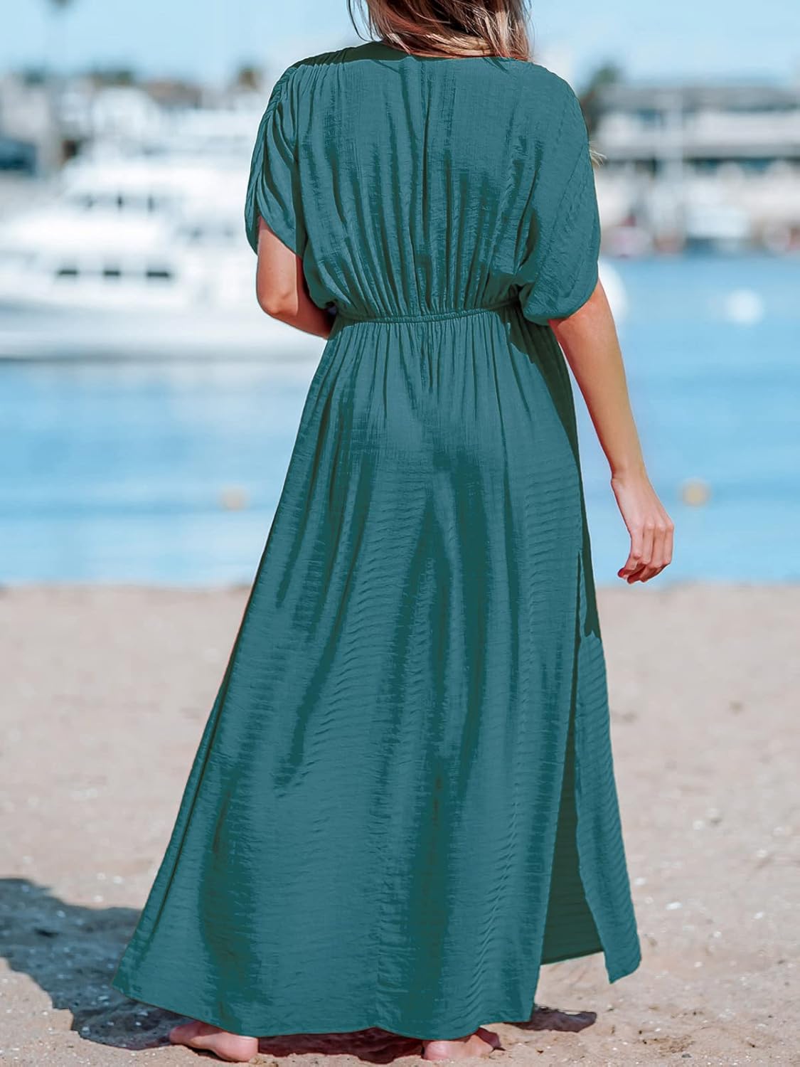 CUPSHE Women Bathing Suit Cover Up Swimsuit Crochet Cover-Up Swimwear Beach Dress Vacation Outfits - Image 2