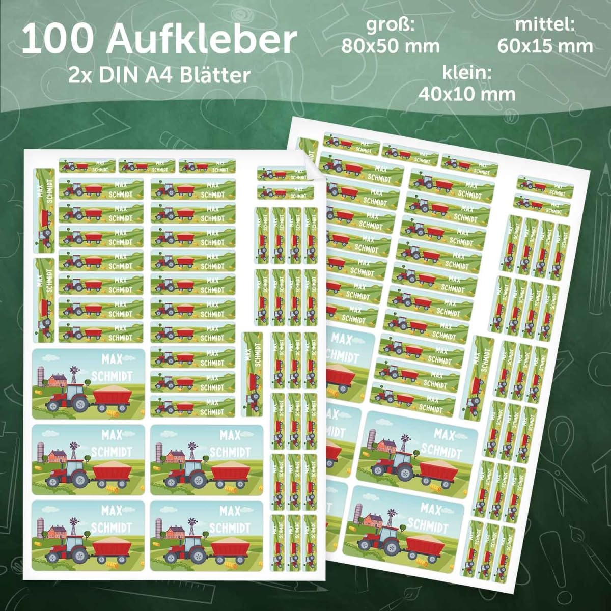 Etichette Adesive Scuola Colorate 56x22 Mm Personalizzate 48 Etichette Per Libri Quaderni Materiale Didattico