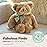 Bearington Baby Gus The Brown Teddy Bear Plush, 13 Inch Bear Stuffed Animal