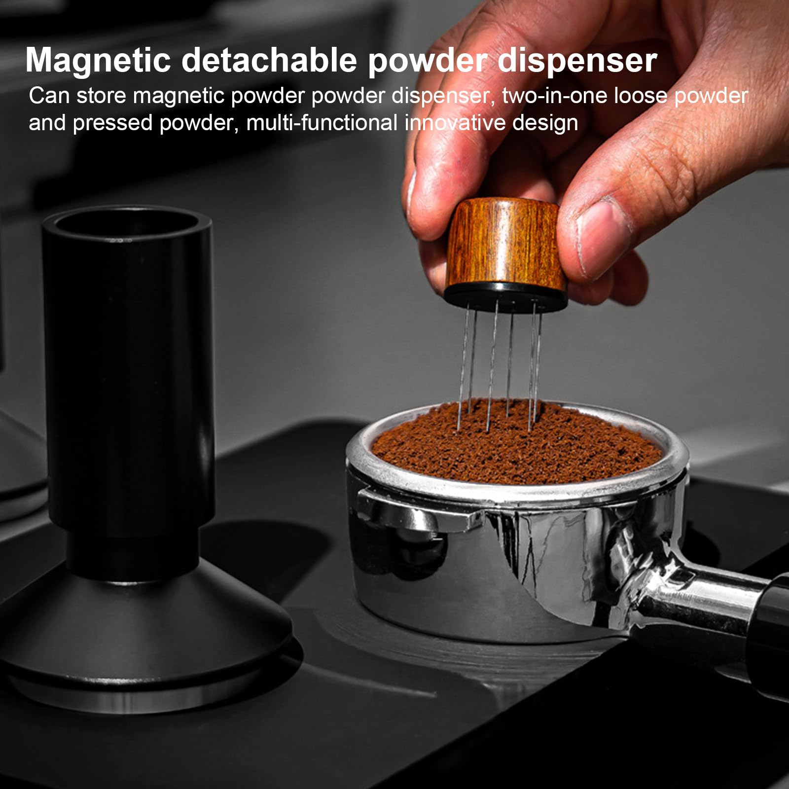Tamper para máquina de café espresso, dosificador de café