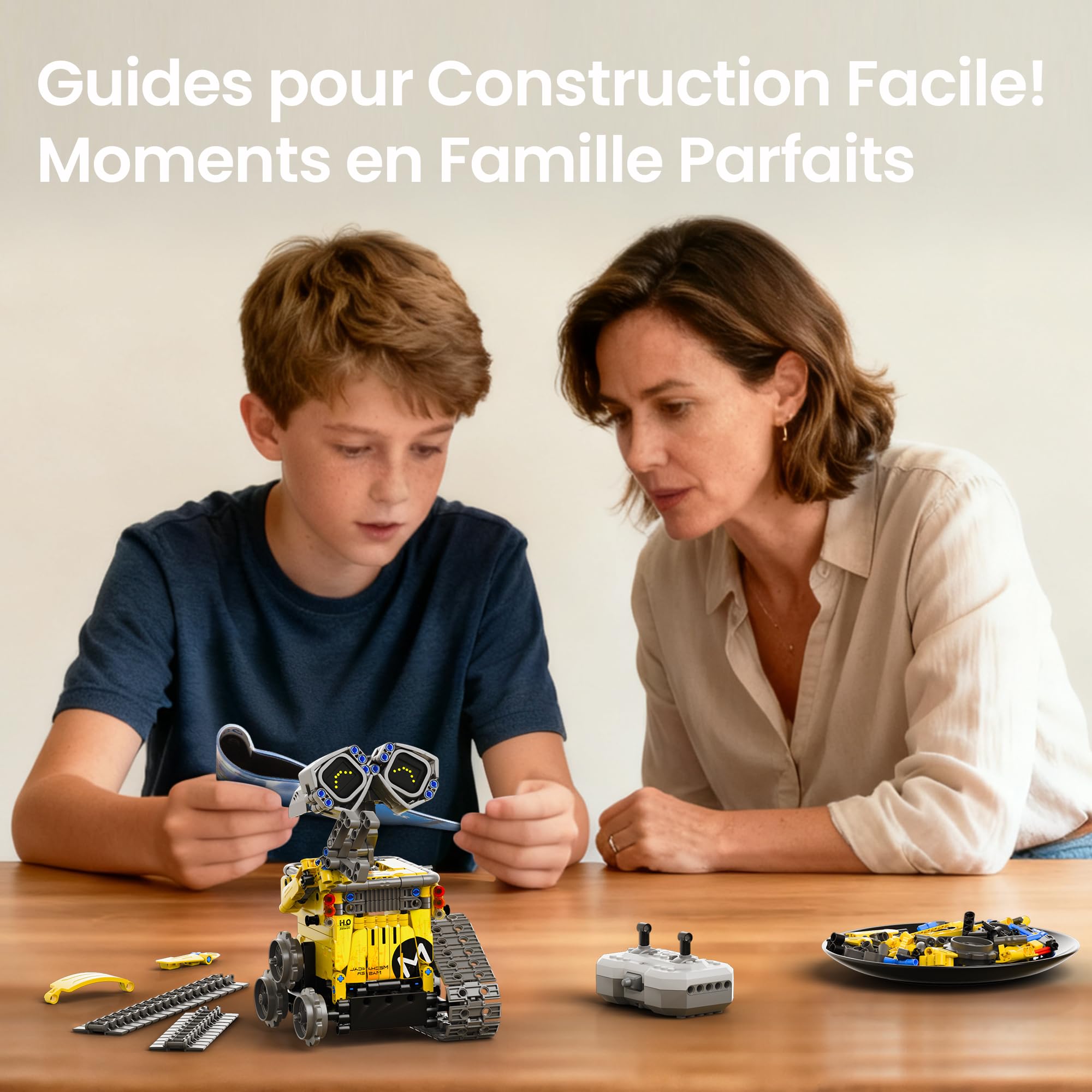 Sillbird Robot Enfants Garçons, 5 en 1 Technic Robot Programmable avec Application et Télécommande, Roboticset Éducatif 8-12 Ans, 473 pièces