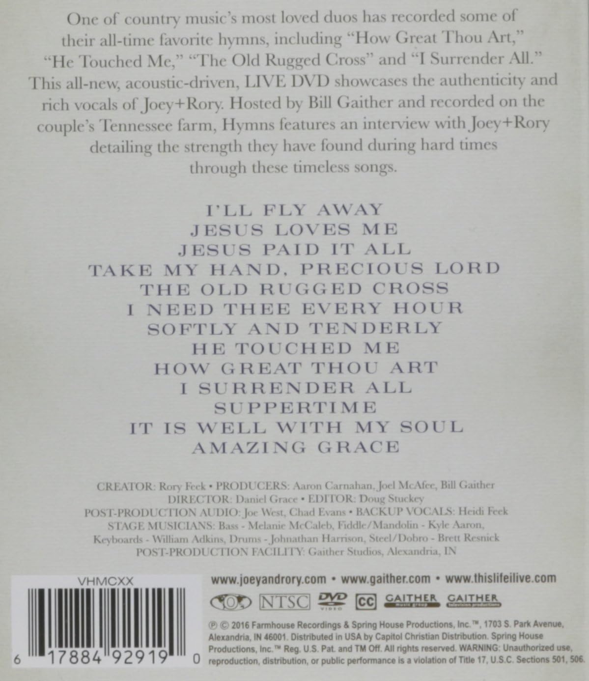 Hymns That Are Important To Us Dvd Amazon Ca Joey Rory Movies Tv Shows