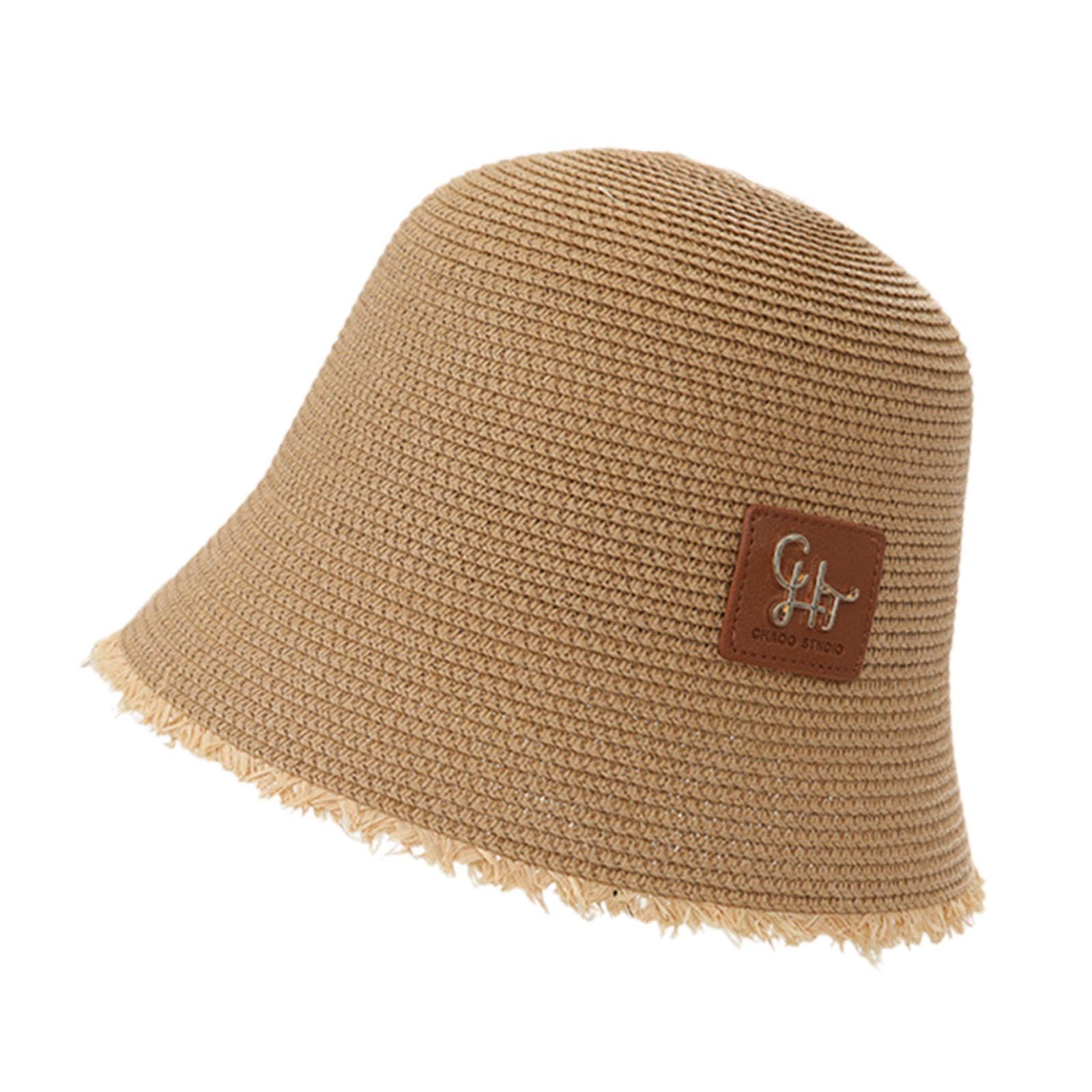 Merishopp Women Bucket Hat Trendy Creative Lady Fisherman Hat for Trips Camping Dating Khaki | Clothing, Shoes & Accessories | Womens Accessories | Hats-picture-5