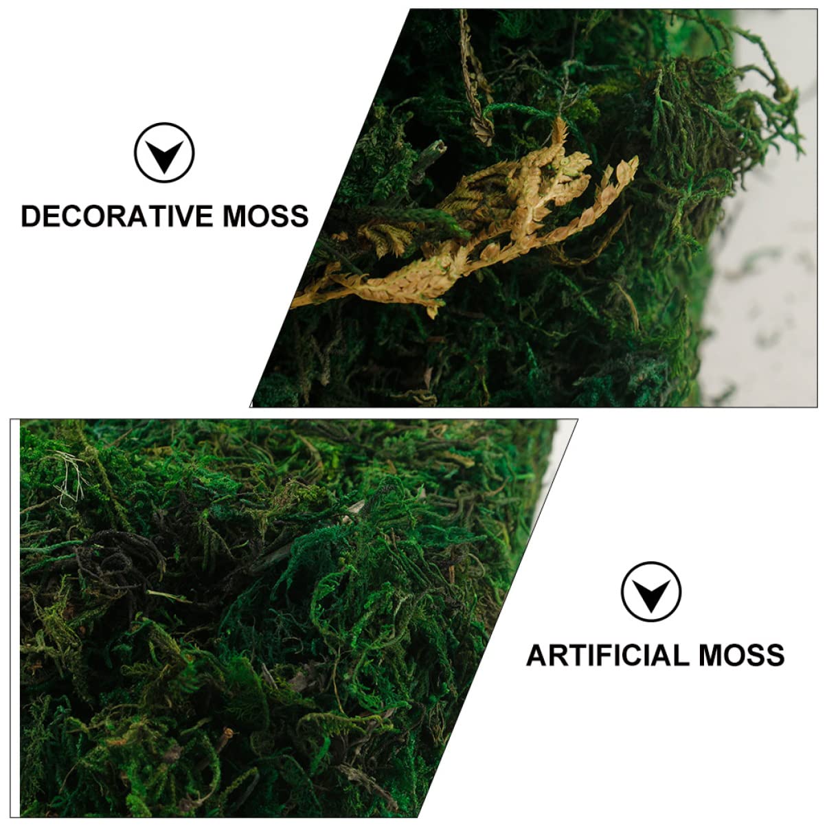 HAPINARY Realistic Simulated Moss Green Decorative Plant Ideal for Landscaping Wreaths Fairy Gardens