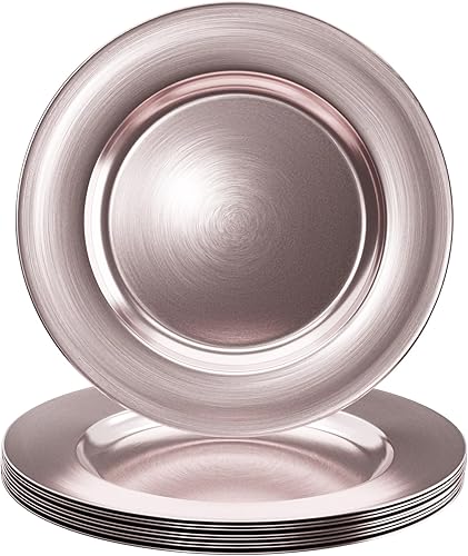 Platos de carga  Platos decorativos redondos y cargadores de mesa reutilizables  Cargadores elegantes para platos llanos  Cargador y platos de