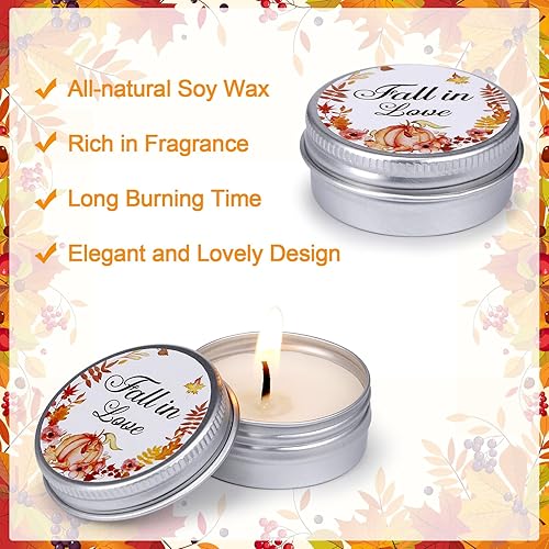 Miniatura 6 de MTLEE 50 velas de boda, regalos de boda para invitados, 1 onza de cera de soja perfumada de lavanda, velas de aromaterapia para despedida de