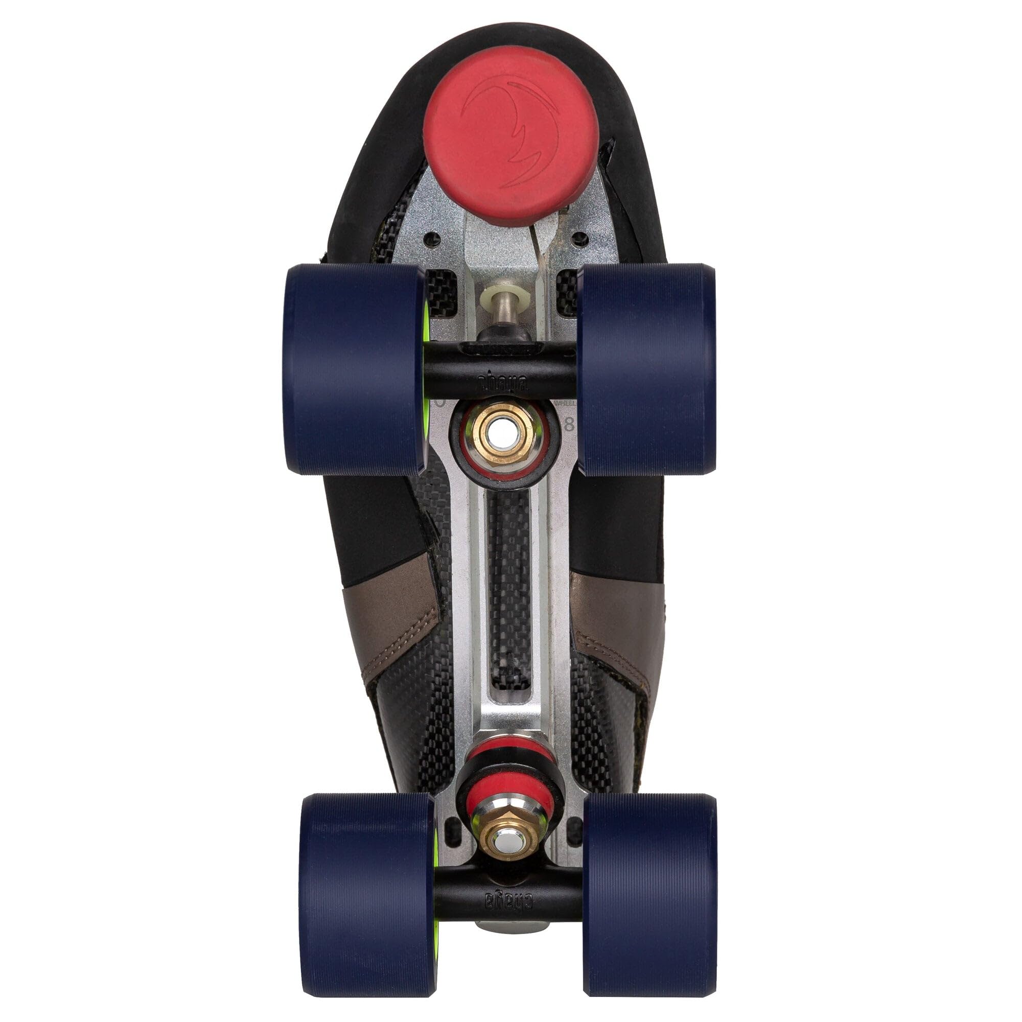 Chaya Patins à roulettes Eclipse - Pour homme et femme - Look rétro - Pour rollers disco - Noir et bronze