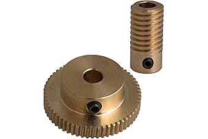 CNBTR 0.5 Modulus Brass Metal Gear Speed Reducer with 60 T Wheel...