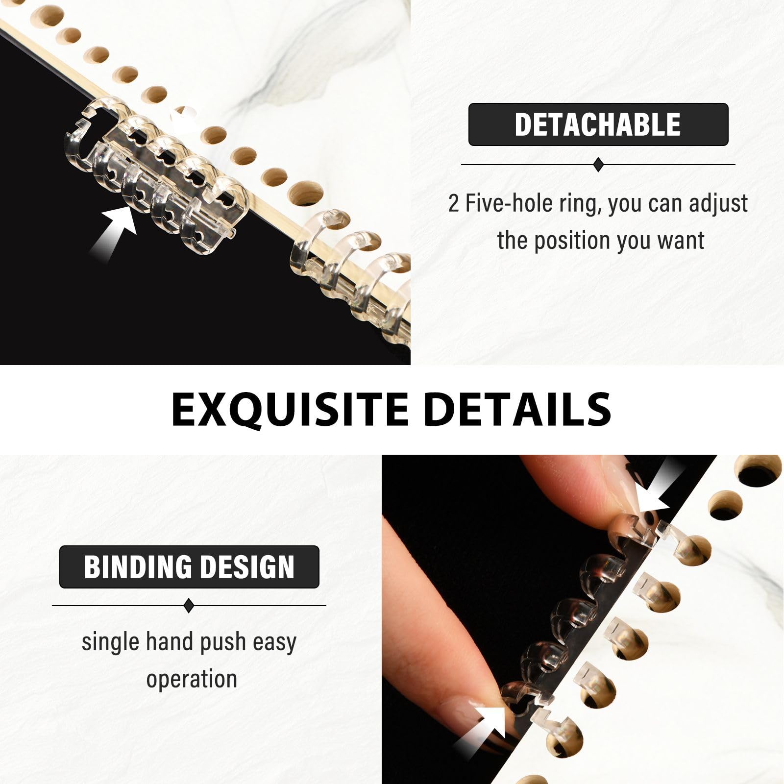 senya Cuaderno de espiral rayado, 2 piezas, diario de caballo blanco para estudio y notas, 60 páginas con tapa dura duradera