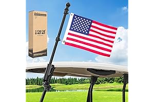 10L0L Golf Cart Flag Pole Holder Mount, Universal for Yamaha EZGO Club Car