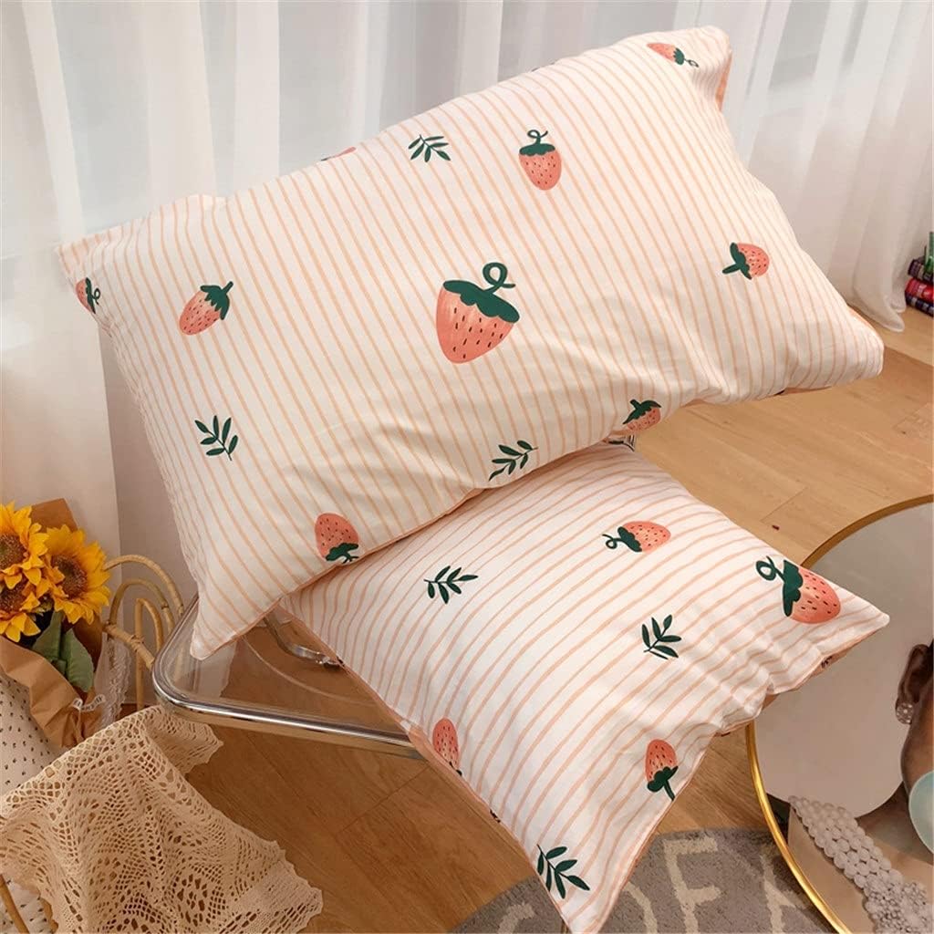 Cotton Pillowcase Small Fresh Lovely Girl Heart Cotton Pillowcase Single Student Dormitory Pillowcase (Color: Style G) (Style E)