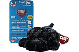 SmartPetLove Snuggle Puppy Behavioral Aid Toy for Companion Pets (Black)