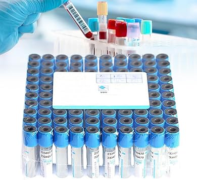 Centrifuge Machine Vacuum blood collection tubes-Type Blood Collection Tubes, 100pcs 10ml Tubes for Laboratory Testing and Centrifuge Compatibility