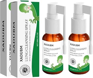 Xadubm-Lung Cleansing Spray, Herbal Lung Cleansing Spraym,Cleansing Spray Breath Easy -Mullein Leaf Extract for Lungs (2PCS)