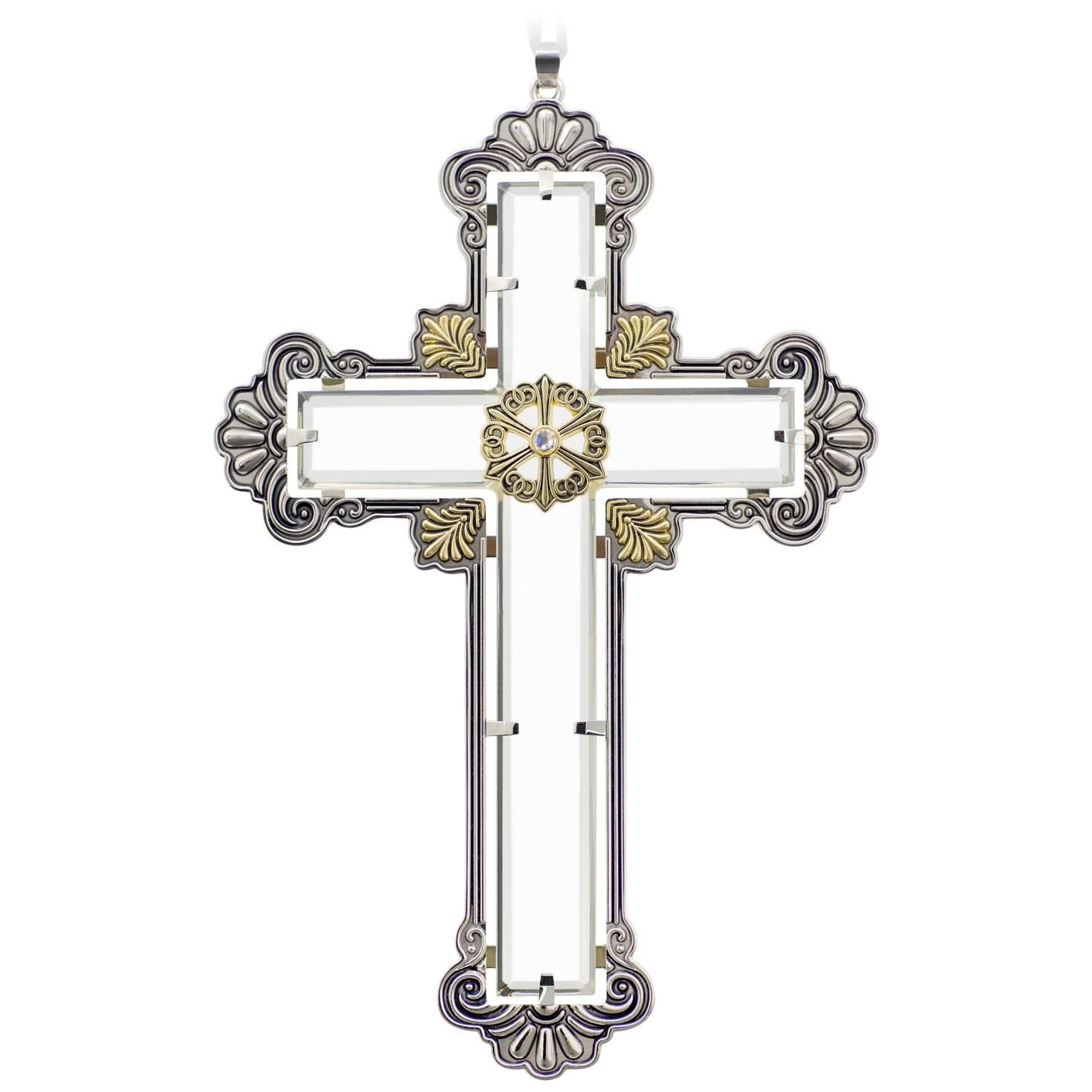Croix rayonnante en verre Hallmark 2017 : une décoration de Noël haut de gamme