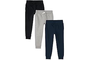 Boys Active Fleece Jogger Sweatpants, Size 7